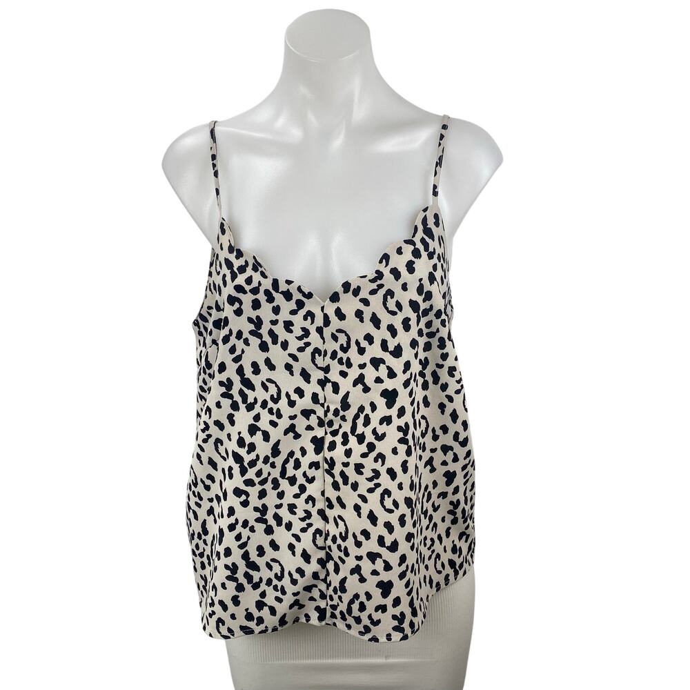 Hashttag Women's Gray Leopard Cheetah Sleeveless Cami Camisole Tank Top Size M